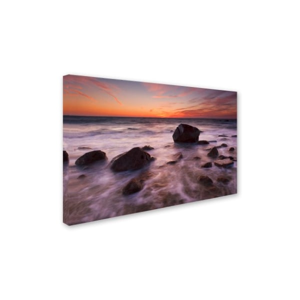 Michael Blanchette Photography 'Silky Water Rocks' Canvas Art,22x32